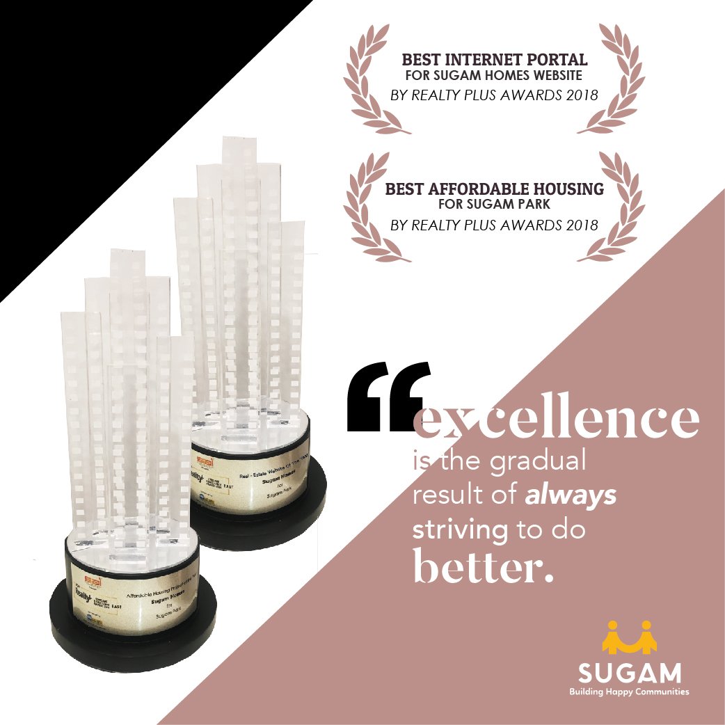 Sugam Homes awarded Best Real Estate Website & Affordable Housing Project of the Year 2018